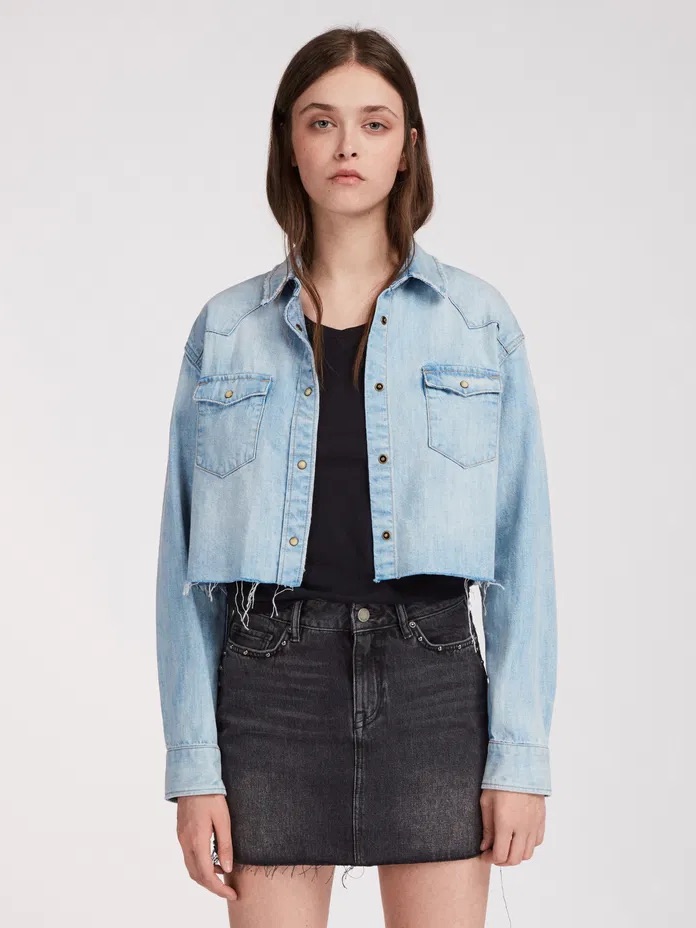 Allsaints Denim Jacket - Light Blue